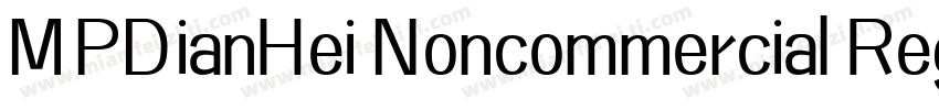 MPDianHei Noncommercial Regular字体转换
